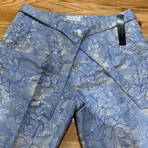 TAHARI floral trousers